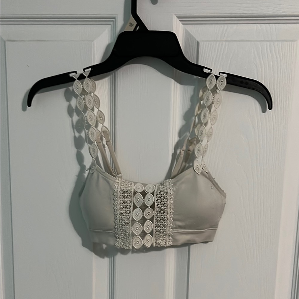 Elegant Cream Lace Bralette